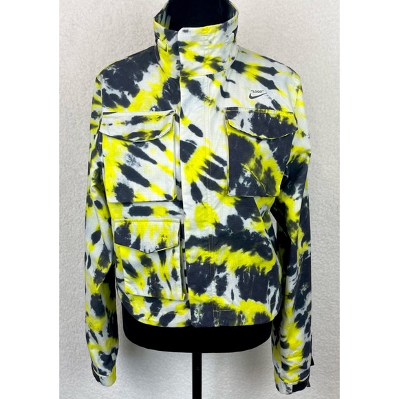 NIKE x OFF-WHITE • Black/Yellow Tie Dye Jacket - Picture 11 of 16